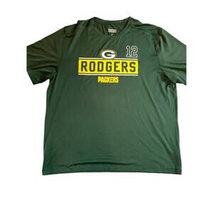 Greenbay‎ Packers Football Shirt Men's 2XL NFL Team Apparel Rodgers #12